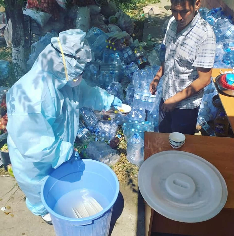 Национальный центр экспертизы организовал санитарные пункты и дезинфекционные бригады в Туркестанской области